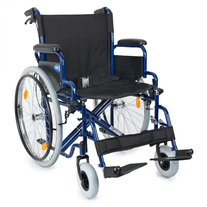 Comfort Plus Tekerlekli Sandalye | 50 cm Genişlik, Refakatçi Frenli, Çift Makaslı Yüksek Taşıma Kapasiteli DM-312