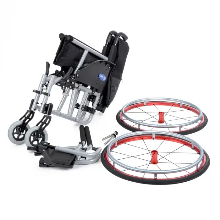 Comfort Plus Aktif Tekerlekli Sandalye | Hafif Alüminyum Şase, Quick Release Tekerlek, 45 cm Oturuma Genişliği, 15 kg, DM-315