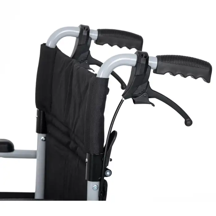 Comfort Plus Transfer Tekerlekli Sandalye Silver | 45 cm Oturum, Alüminyum Gövde, Katlanabilir Sırtlı DM-337