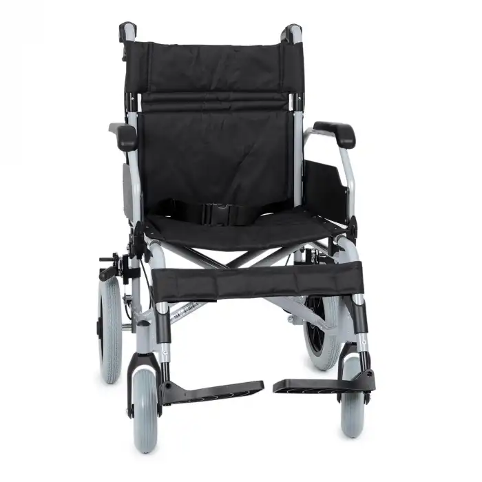 Comfort Plus Transfer Tekerlekli Sandalye Silver | 50 cm Oturum, Alüminyum Gövde, Katlanabilir Sırtlı DM-337