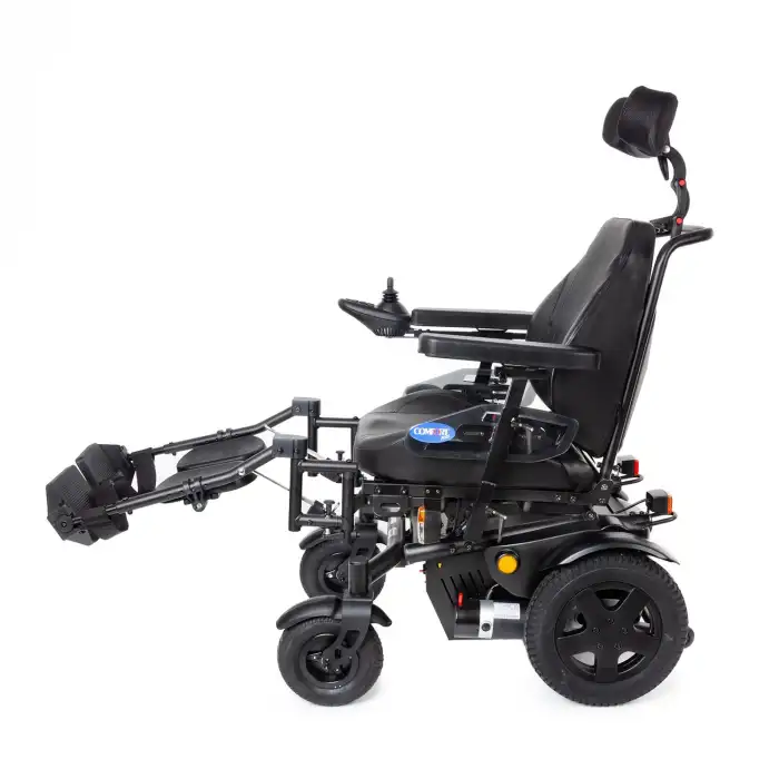 Comfort Plus Akülü Tekerlekli Sandalye | Elektrikli Tilt ve Sırt Yatma Özellikli, 2x450W Motor, PU Dolgu Tekerlekli DM-450 Panther