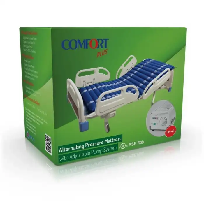 Comfort Plus Havalı Yatak | Boru Tipi, Ayarlanabilir Basınç Motorlu, Dalgalı Şişme Sistemi DM-46