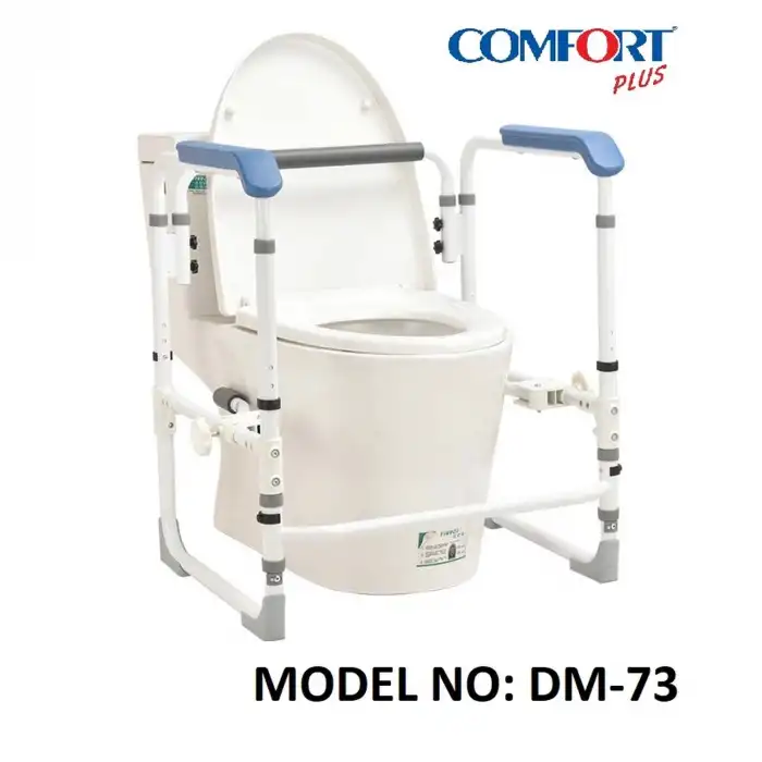 Comfort Plus Klozet Destek Barı | Yükseklik Ayarlı, Ergonomik Tutunma Barı DM-73