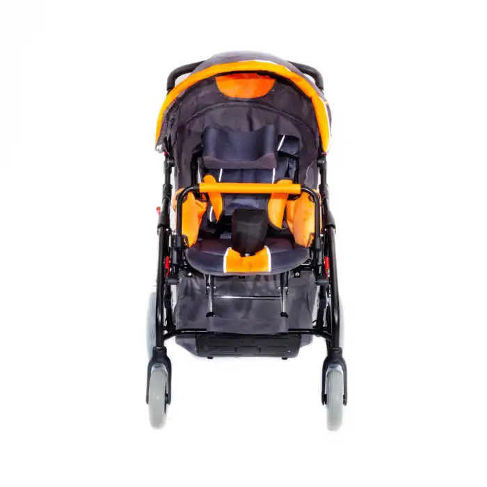 Comfort Plus Engelli Puseti Turuncu | Alüminyum Şase, İki Yönlü Ayarlanabilir Koltuk, 40 cm Oturum Genişliği, DM-8001 BUGGY