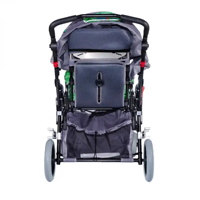 Comfort Plus Engelli Puseti Yeşil | Alüminyum Şase, İki Yönlü Ayarlanabilir Koltuk, 40 cm Oturum Genişliği, DM-8001 BUGGY