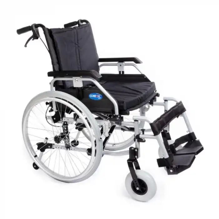 Comfort Plus Tekerlekli Sandalye | Geniş Oturumlu, Hafif Alüminyum Gövde, Quick Release Tekerlekli DM-Strong 50 cm