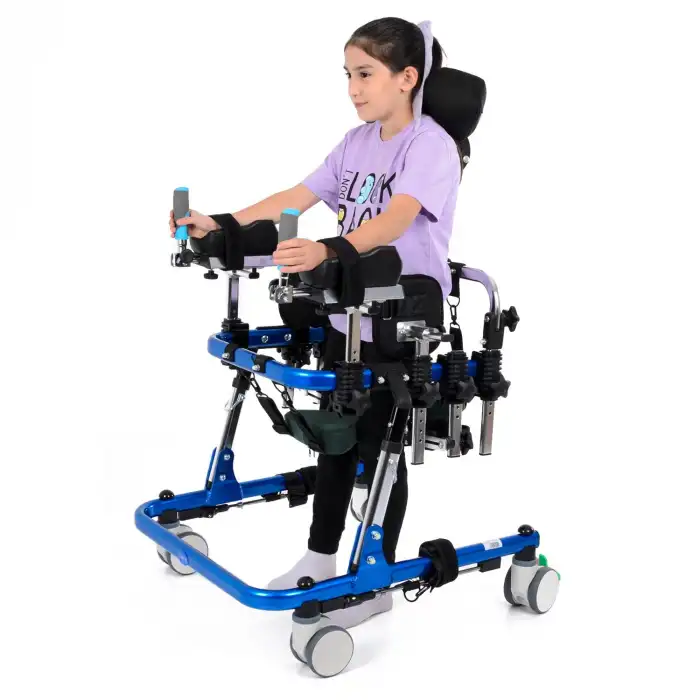 Comfort Plus Pediatrik Walker Yürüteç | Çift Yönlü Kullanım, Ayarlanabilir Aksesuar ve Yükseklik DY049146L(2)