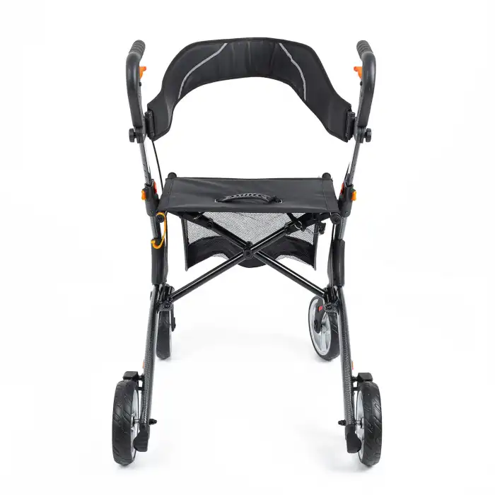 Comfort Plus Rolatör Yürüteç | Karbon Desenli Alüminyum Gövde, 7 PVC Tekerlekli, Katlanabilir ve Frenli DY049147L