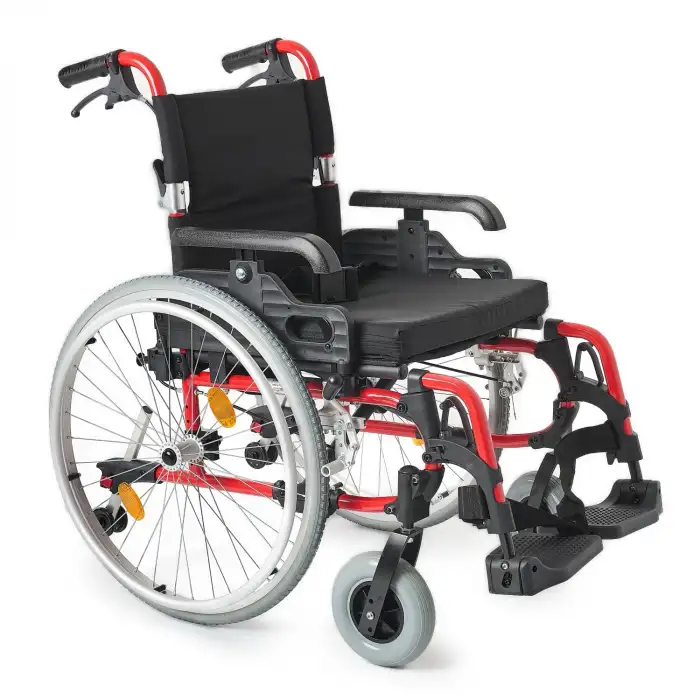 Comfort Plus Hafif Alüminyum Tekerlekli Sandalye | Katlanabilir ve Quick Release Özellikli DM-326