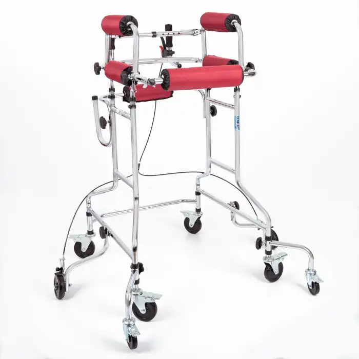Comfort Plus Yetişkin Yürüteci | Frenli 8 Tekerlekli, Ayarlanabilir Yükseklikli, Paslanmaz Gövde KY-914B