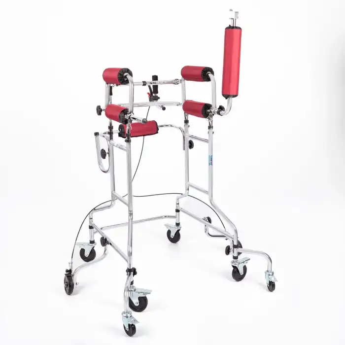 Comfort Plus Yetişkin Yürüteci | Frenli 8 Tekerlekli, Ayarlanabilir Yükseklikli, Paslanmaz Gövde KY-914B
