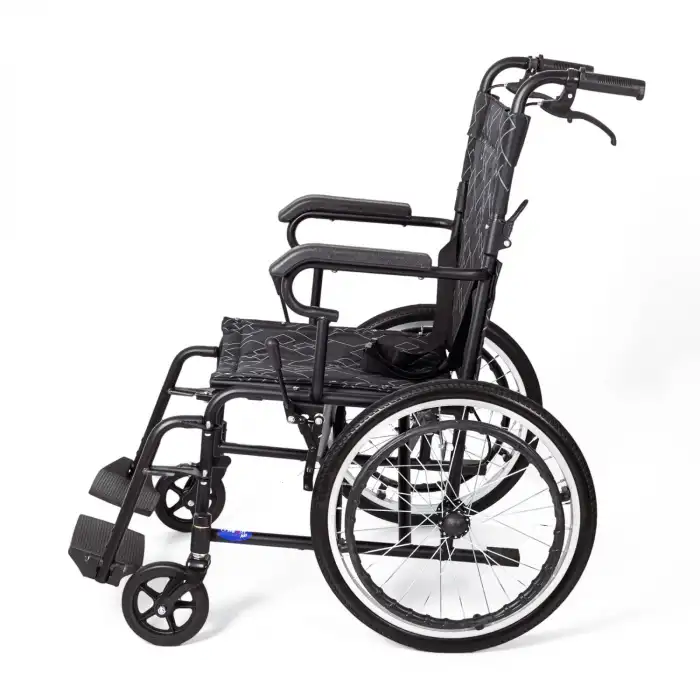 Comfort Plus Transfer Tekerlekli Sandalye | Katlanabilir Yapı, Refakatçi Frenli, Emniyet Kemerli KY8711-20