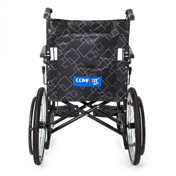 Comfort Plus Transfer Tekerlekli Sandalye | Katlanabilir Yapı, Refakatçi Frenli, Emniyet Kemerli KY8711-20