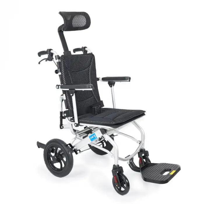 Comfort Plus Tekerlekli Sandalye | Yatarlı Sırtlık, 46 cm Oturma Genişliği, Amortisörlü Alüminyum Gövde KY9006LG-12