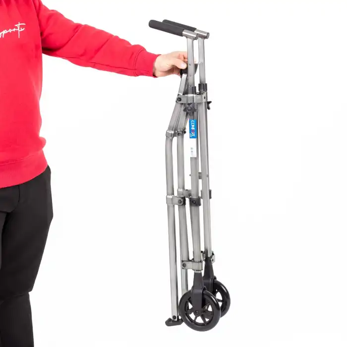 Comfort Plus Walker Yürüteç | 2 Tekerlekli Alüminyum Gövde, Katlanabilir ve Ayarlanabilir KY918L