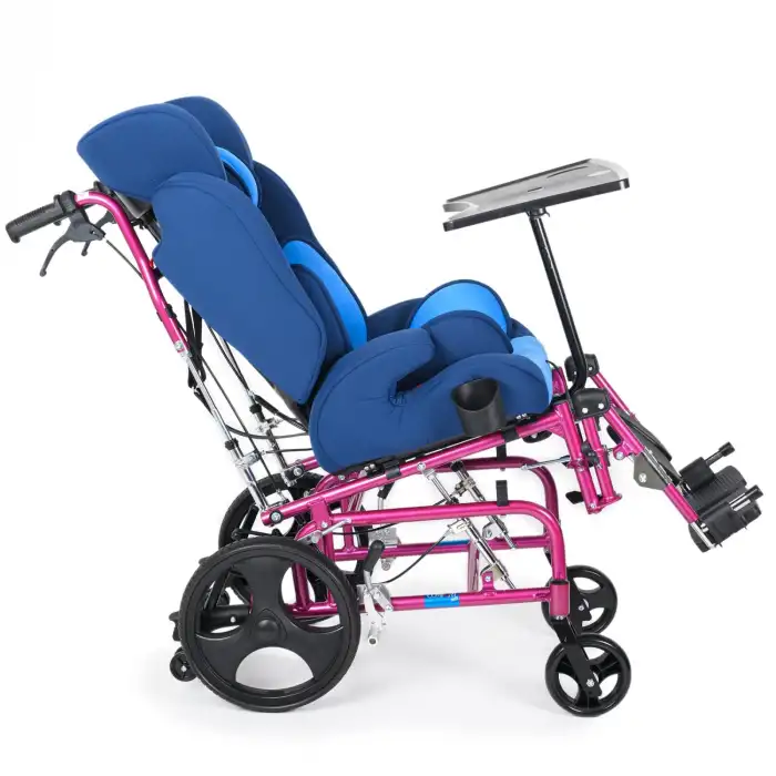 Comfort Plus Pediatrik Tekerlekli Sandalye | Yatarlı Sırt, Tilt Özelliği, Emniyet Kemeri ve Masa Dahil KY958LC-C-35