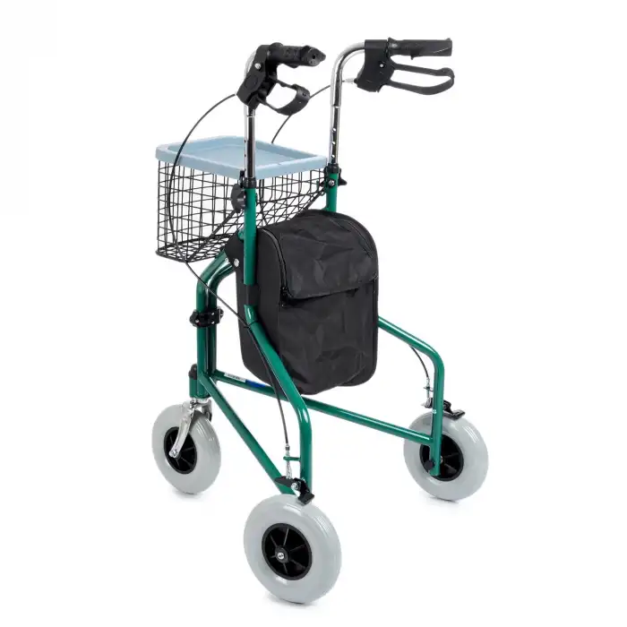 Comfort Plus Rolatör Yürüteç | 3 Tekerlekli, Katlanabilir, Hafif Alüminyum Şase DY049143