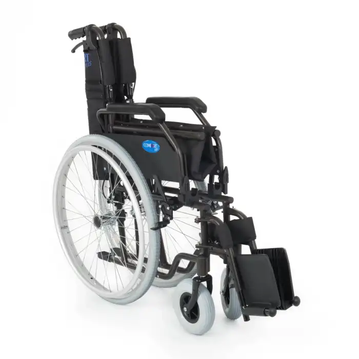 Comfort Plus Tekerlekli Sandalye | Hafif Alüminyum Şase, 40 cm Oturma Genişliği, Refakatçi Frenli DM-321