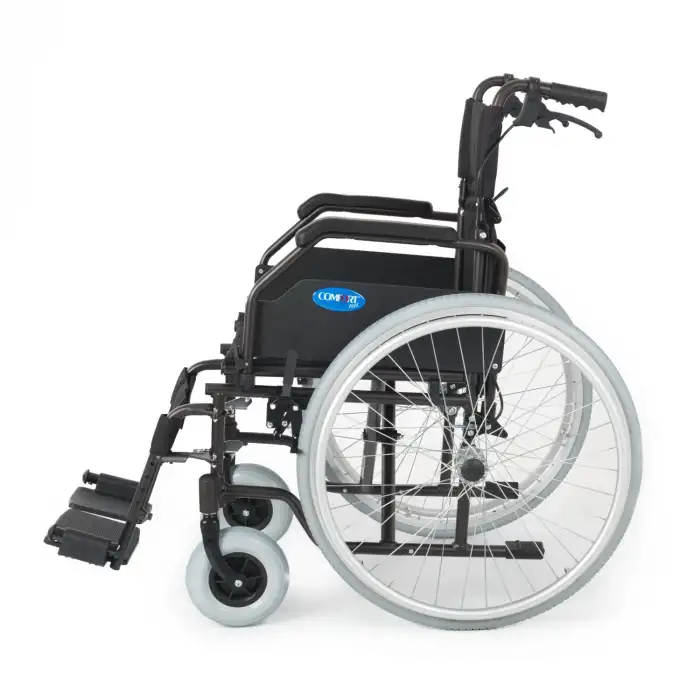 Comfort Plus Tekerlekli Sandalye | Hafif Alüminyum Şase, 40 cm Oturma Genişliği, Refakatçi Frenli DM-321