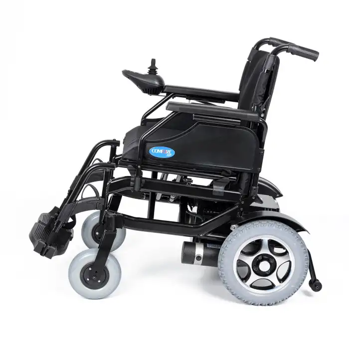 Comfort Plus Akülü Tekerlekli Sandalye | Katlanır Alüminyum Şase 2x340W Motor Joystick Kontrol Tiger