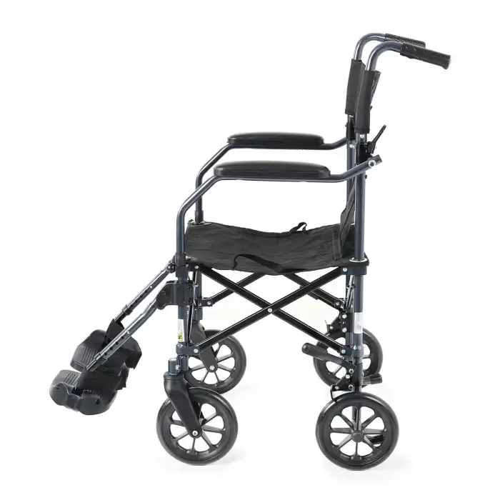 Comfort Plus Transfer Portatif Tekerlekli Sandalye | Katlanabilir, Çantalı ve Hafif DM-304