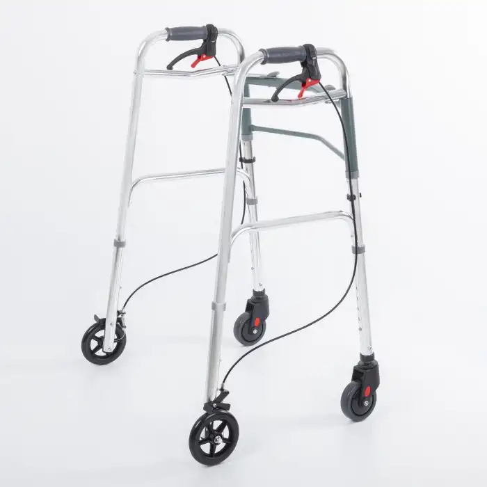 Comfort Plus Wolker Yürüteç | 4 Tekerlekli Frenli, Katlanabilir Alüminyum Gövde, Yükseklik Ayarlı, KF8220L-5