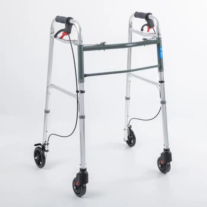 Comfort Plus Wolker Yürüteç | 4 Tekerlekli Frenli, Katlanabilir Alüminyum Gövde, Yükseklik Ayarlı, KF8220L-5