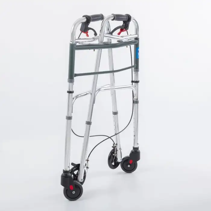 Comfort Plus Wolker Yürüteç | 4 Tekerlekli Frenli, Katlanabilir Alüminyum Gövde, Yükseklik Ayarlı, KF8220L-5