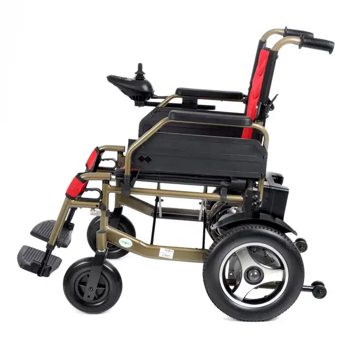 Creative Akülü Tekerlekli Sandalye | Katlanabilir Alüminyum Şase, 2x250W Motor, File Kumaşlı, Yüksek Manevra Kabiliyetli DY01101