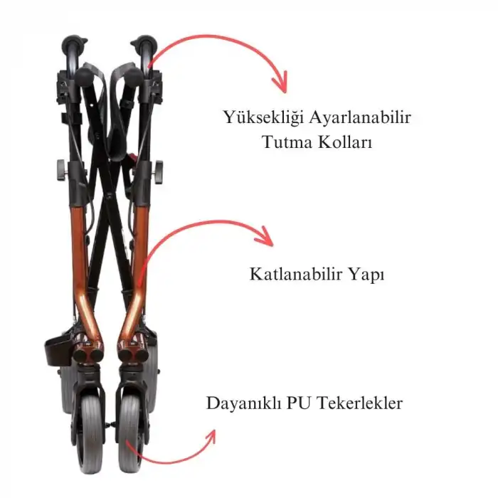 DIETZ Alüminyum Rollatör | Avrupa Kalitesinde Hafif ve Dayanıklı Tasarım TAİMA M