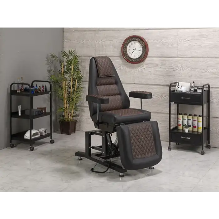 Elegance 3 Motorlu Elektrikli Koltuk Kahverengi - Siyah | Elektrikli, Kumandalı, Ayarlanabilir 2517