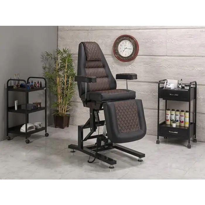 Elegance 3 Motorlu Elektrikli Koltuk Kahverengi - Siyah | Elektrikli, Kumandalı, Ayarlanabilir 2517