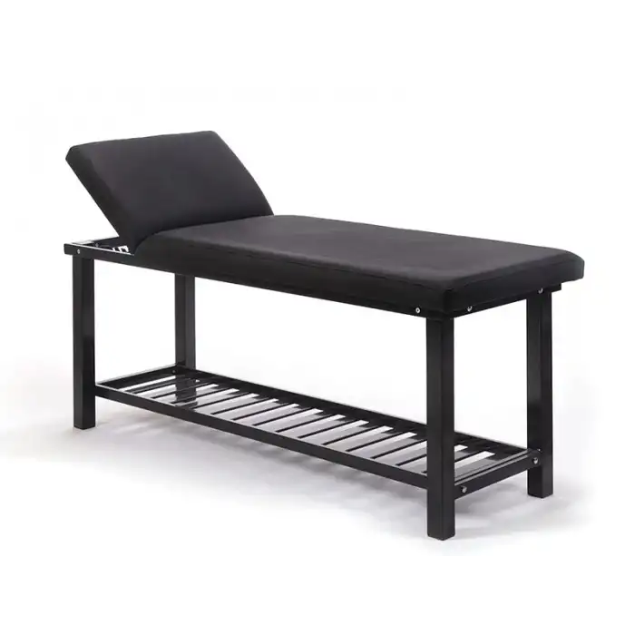 Elit Ekstra Sağlam Sırt Hareketli Bakım Masası Siyah | Ayarlanabilir Sırt Destekli Dayanıklı 3222