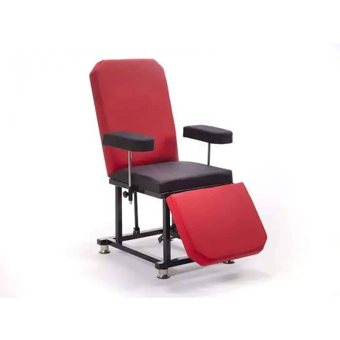 Eva Sırt ve Ayak Kısmı Hareketli Koltuk Kırmızı-Siyah | Vinlex Döşemeli ve Kol Dayamalı 2003