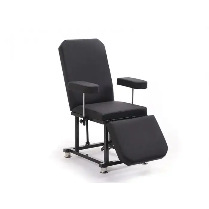 Eva Sırt ve Ayak Kısmı Hareketli Koltuk Siyah | Vinlex Döşemeli, Sedye Pozisyonlu 2002