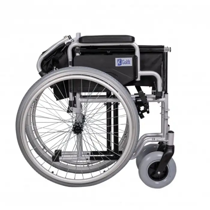 Golfi Standart Manuel Tekerlekli Sandalye | Çelik Gövde, Katlanabilir Yapı, PU Tekerlek G130