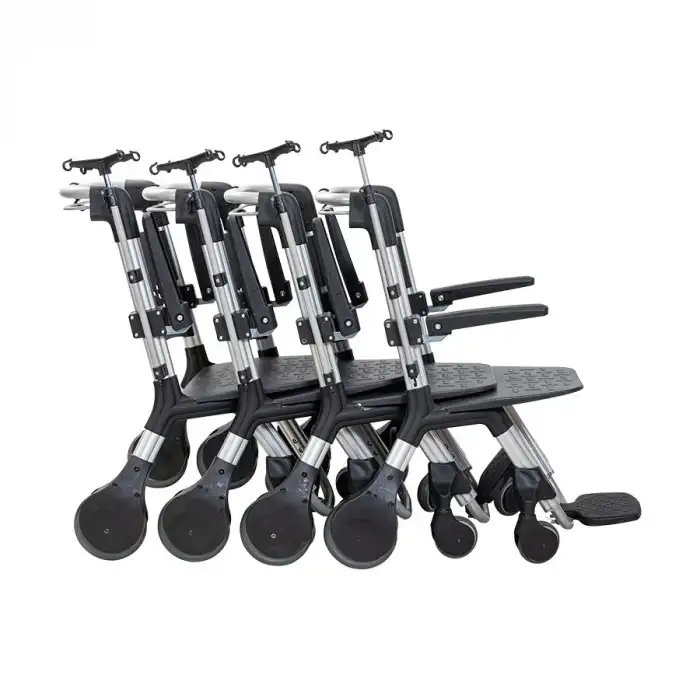 Golfi Hastane Tekerlekli Sandalye | Alüminyum Gövde, Serum Askılı Transfer Modeli G507