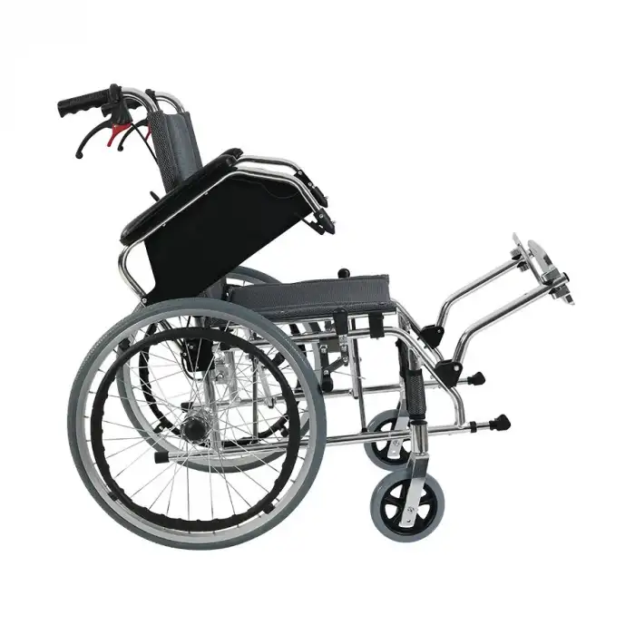 Golfi Alüminyum Tekerlekli Sandalye | Katlanabilir Hafif Yapı ve Refakatçi Freni G605