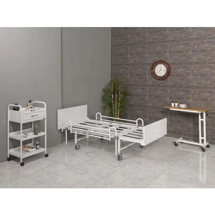 Hareketli Karyola ve Yatak | Kumandalı 2 Motorlu, Özel Ahşap Başlıklı, Alüminyum Korkuluk