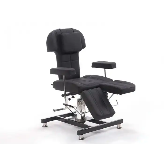 Hisar-3 Hidrolikli Koltuk Klasik Siyah | Yükseklik Ayarlı, Sedye Pozisyonlu 2406