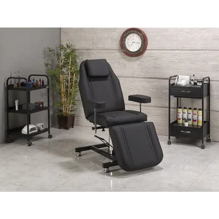 Hisar Hidrolikli Koltuk Klasik Siyah | Yükseklik Ayarlı, Sedye Pozisyonlu 2402