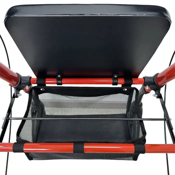 Loco Alüminyum Lüks Rollator | Hafif Gövde, Fren Sistemli, Oturmalı Yürüme Destek Aracı Plus PR-885