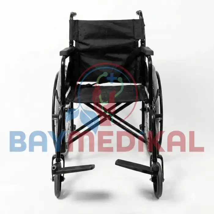 Manuel Tekerlekli Sandalye | Çelik Şase, Katlanır Sırt, İç-Dış Mekan Uygun, 120 Kg Taşıma Kapasitesi