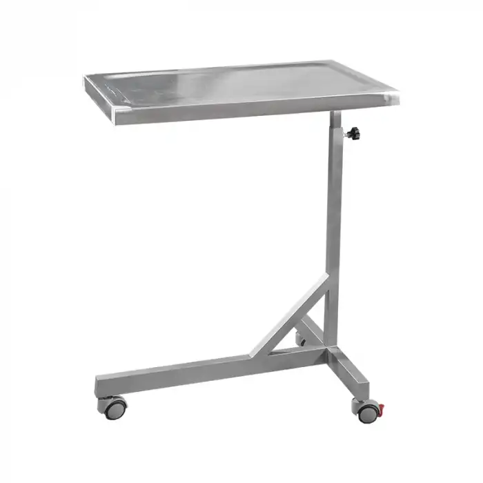 Mayo Masası | Paslanmaz Çelik, Yükseklik Ayarlı, Antistatik Tekerlekli E-276