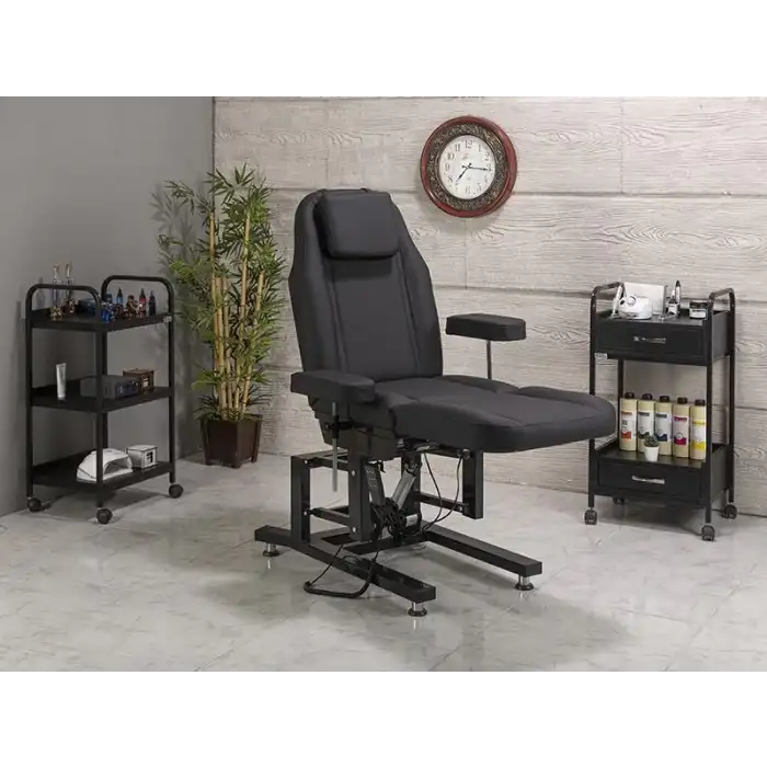 Moda 3 Motorlu Elektrikli Koltuk Siyah | Yükseklik Hareketli, Kumandalı 2502