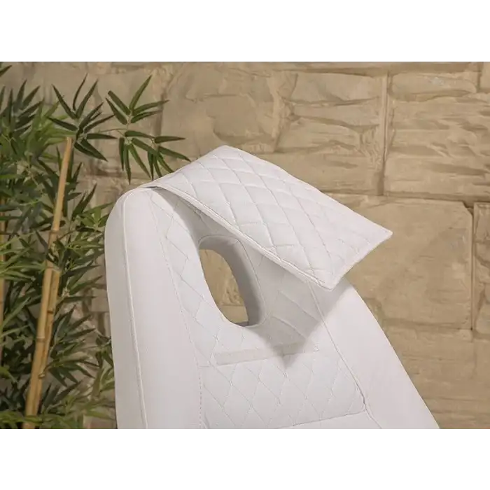 Montana Sırt ve Ayak Kısmı Hareketli Bakım Koltuğu Beyaz | Vinlex Döşemeli Ergonomik 2301