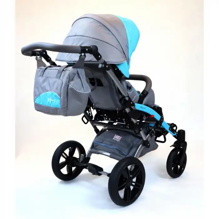 Mywam Mewa Full Aksesuarlı Engelli Çocuk Puseti | 8 Parça Donanım, Ayarlanabilir Koltuk ve Sırtlık, Katlanabilir Çift Parçalı Puseti