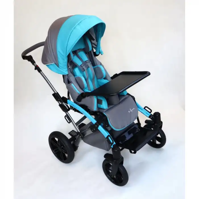 Mywam Mewa Full Aksesuarlı Engelli Çocuk Puseti | 8 Parça Donanım, Ayarlanabilir Koltuk ve Sırtlık, Katlanabilir Çift Parçalı Puseti