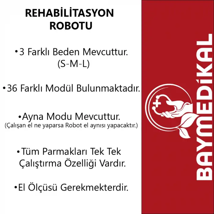 Robotik El Rehabilitasyon Cihazı | Otomatik Çapraz Parmak Egzersizi ile Felç ve Travma Sonrası Hızlı İyileşme Desteği C12 (Tek El)