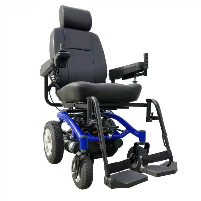 Poylin Arazi Tip Tekerlekli Sandalye | Kaptan Koltuklu, Süspansiyonlu, 360° Döner Oturum P265